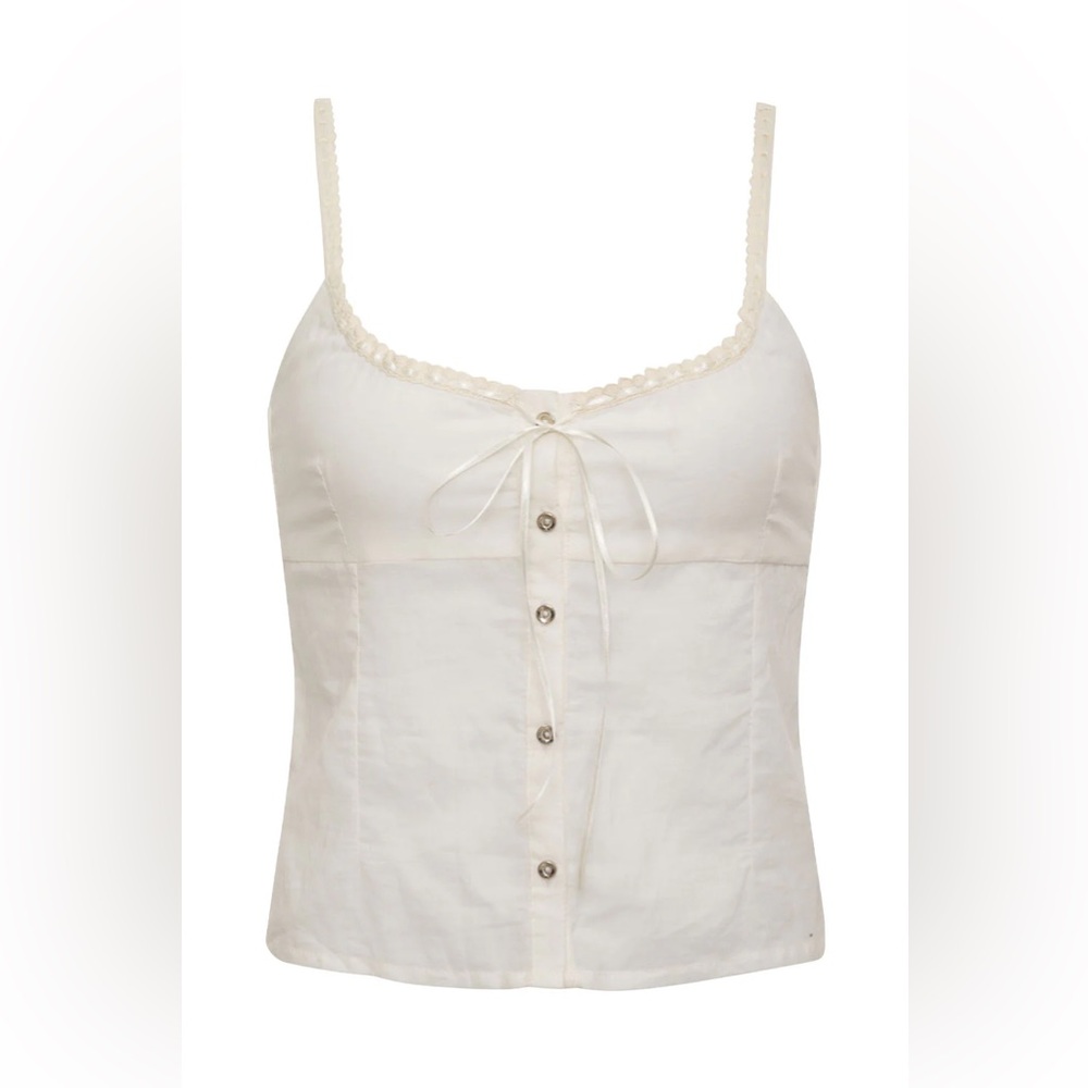 Frankie's Bikinis Evangelina Button Up
Tank - Picture 2 of 5